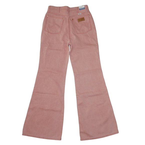 VTG Wrangler Flare Bellbottom Jeans 622 Wanderer Pink Earth Wash size 30x34 NWT - Picture 5 of 12